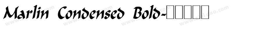 Marlin Condensed Bold字体转换